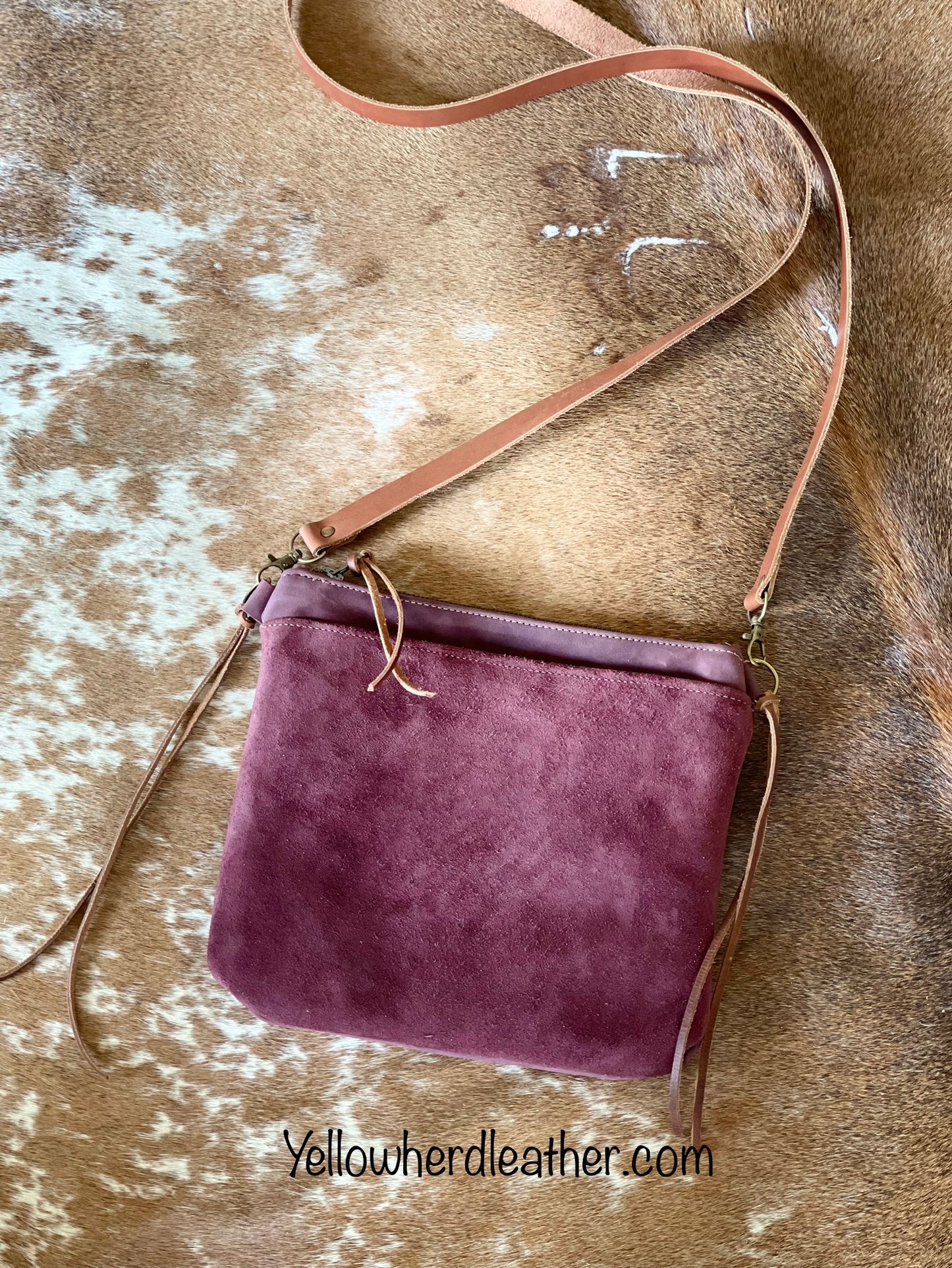 "Merlot" Leather Crossbody