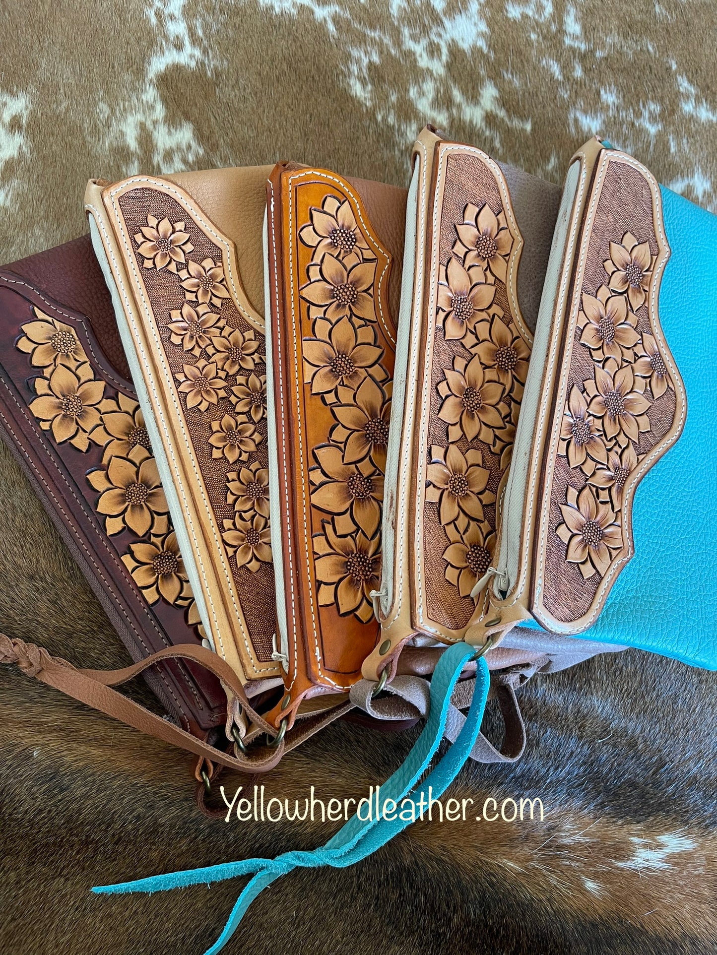 Tooled Wristlet Clutch (Set two)